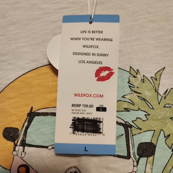 Wildfox "Take me away" graphic t-shirt size large - Picture 6 of 9